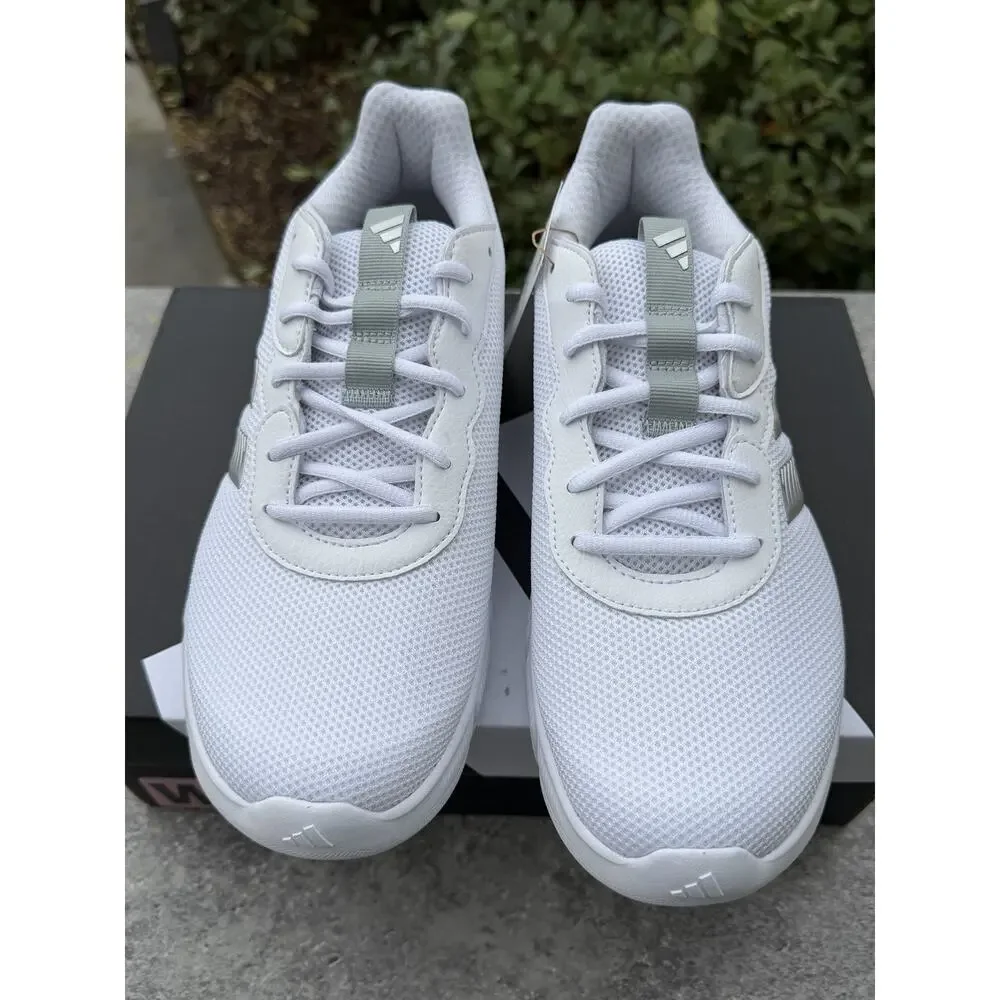 ADIDAS Cloudfoam Flex Laces Shoes Sneaker Women's Sz 10 White Wide Fit Width NWT